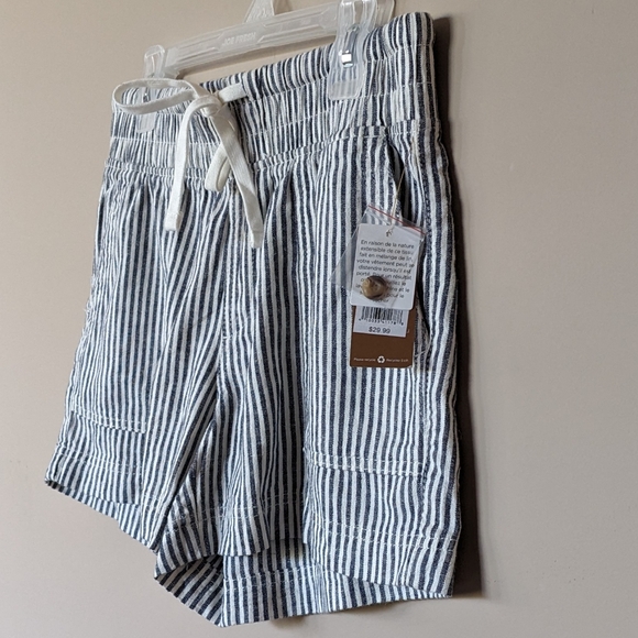 NWT Denver Hayes Linen Blend Striped Shorts - Picture 4 of 12